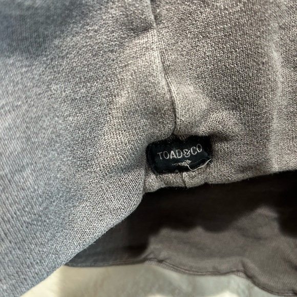 Toad&Co taupe hemp organic cotton long open hooded cardigan XL - Picture 9 of 10